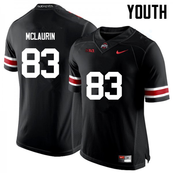 Ohio State Buckeyes #83 Terry McLaurin Youth High School Jersey Black